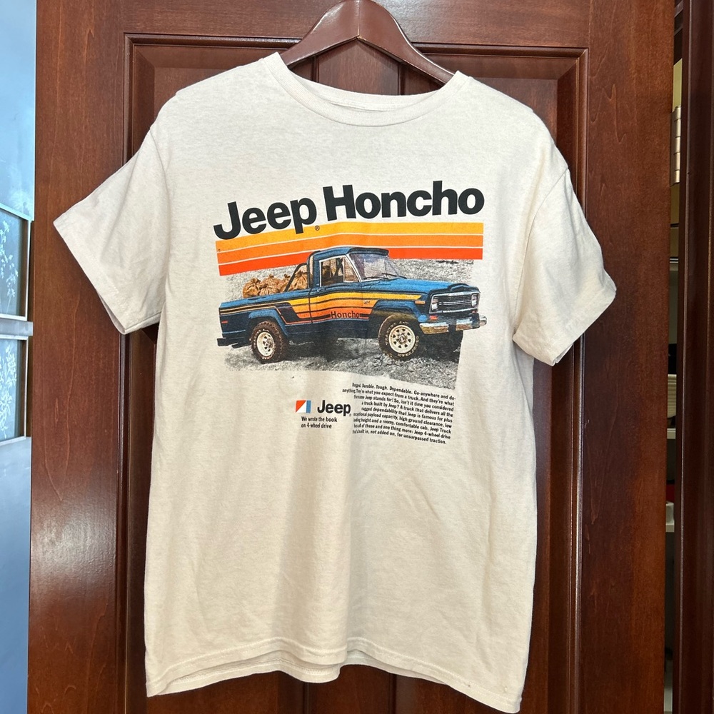 Jeep Honcho Pickup Graphic Tee Retro Truck Size M